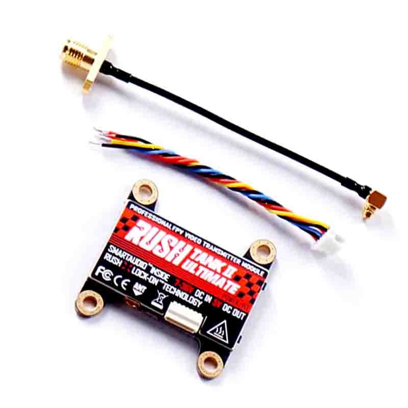 RUSHFPV RUSH Tank II Ultimate VTX 5.8G 48CH RaceBand Pitmode 25mW 200mW 500mW 800mW ปรับ FPV VTX 2-8