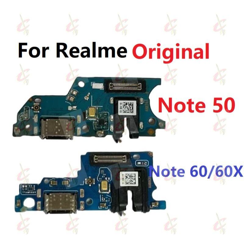 บอร์ดชาร์จเดิมสําหรับ Realme Note 50 Note 60 60X RMX3834 RMX39338