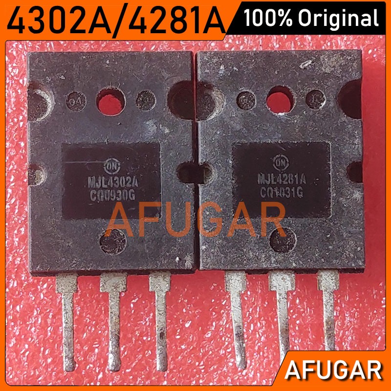 1 คู่มือสอง MJL4302A MJL4281A ทรานซิสเตอร์ 4302A 4281A Original Toshiba Original board Disassembly T