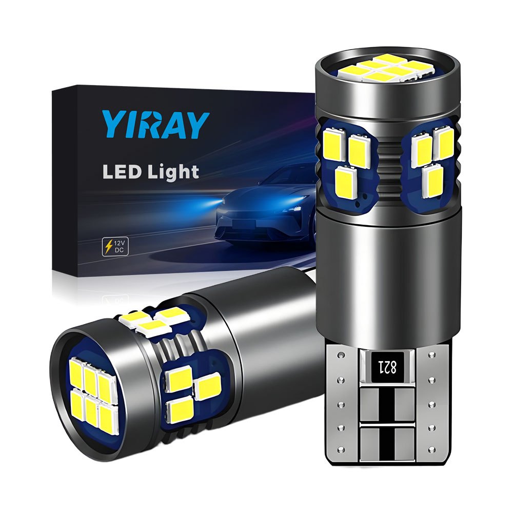 YIRAY 2PCS T10 W5W 194 168 หลอดไฟ LED 3020 18SMD รถอุปกรณ์เสริม Clearance ไฟโคมไฟอ่านหนังสือสําหรับ Auto Led High Power Canbus ไฟป้ายทะเบียน