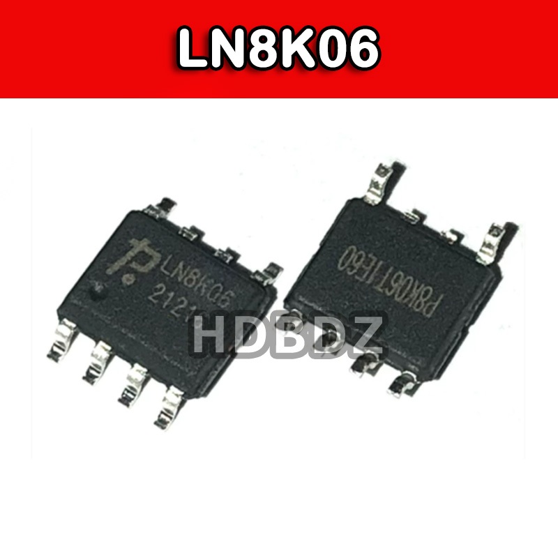 LN8K06 แรงดันไฟฟ้า 5 ชิ้น SOP-6 Buck Converter ชิป IC SMD ttc3