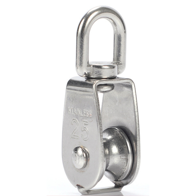 SOOF รอกสแตนเลส 304 สำหรับยกและดึงเชือก แข็งแรง ทนสนิมมีหลายขนาดให้เลือกตามการใช้งาน รุ่น/ขนาด: M15 / M20 / M25 / M32