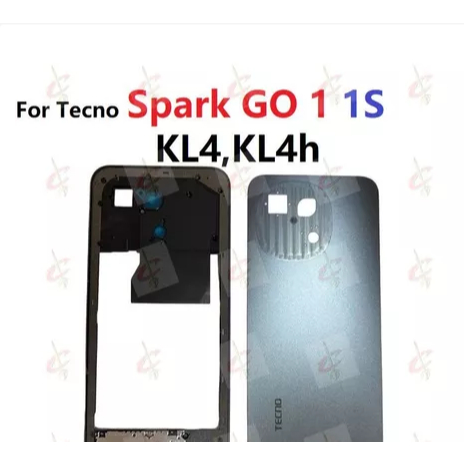 ฝาหลังสําหรับ Tecno Spark go 1 1S MIddle Frame KL4 KL4n