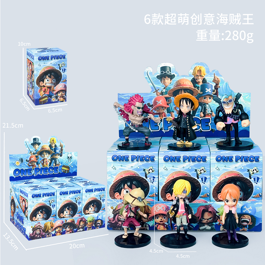 จัดส่งจากประเทศไทย6 ชิ้น/กล่อง One Piece Zoro Luffy รูปที่ 5