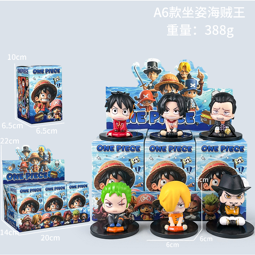 จัดส่งจากประเทศไทย6 ชิ้น/กล่อง One Piece Zoro Luffy รูปที่ 4