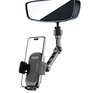 ที่วางโทรศัพท์ ที่วางโทรศัพท์กระจกมองหลังรถยนต์อลูมิเนียมอัล…