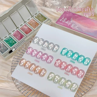 MORDDA ดยาทาเล็บเจลสะท้อนแสงสีเขียวอ่อนใหม่ของ เหมาะสำหรับการทำเล็บที่ร้านและทำ DIY ที่บ้าน