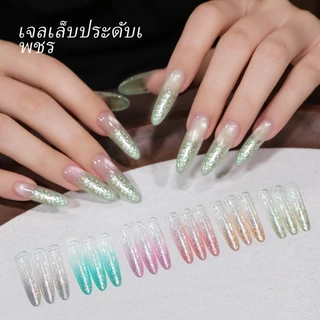 MORDDA ดยาทาเล็บเจลสะท้อนแสงสีเขียวอ่อนใหม่ของ เหมาะสำหรับการทำเล็บที่ร้านและทำ DIY ที่บ้าน