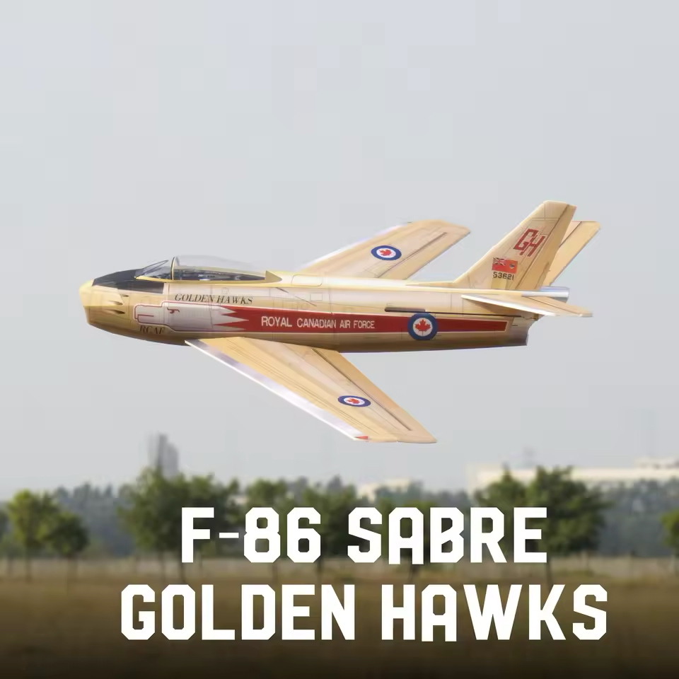 Mini F-86 Sabre 380 มม.wingpan 3 ช่องปีกคงที่ 30 มม.EDF RC เครื่องบินของเล่นกลางแจ้งเด็ก Freeshippin