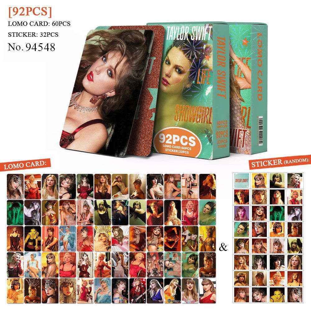 Taylor Swift THE TORTURED POETS DEPARTMENT Lomo Card Photocard Sticker 92pcs/box