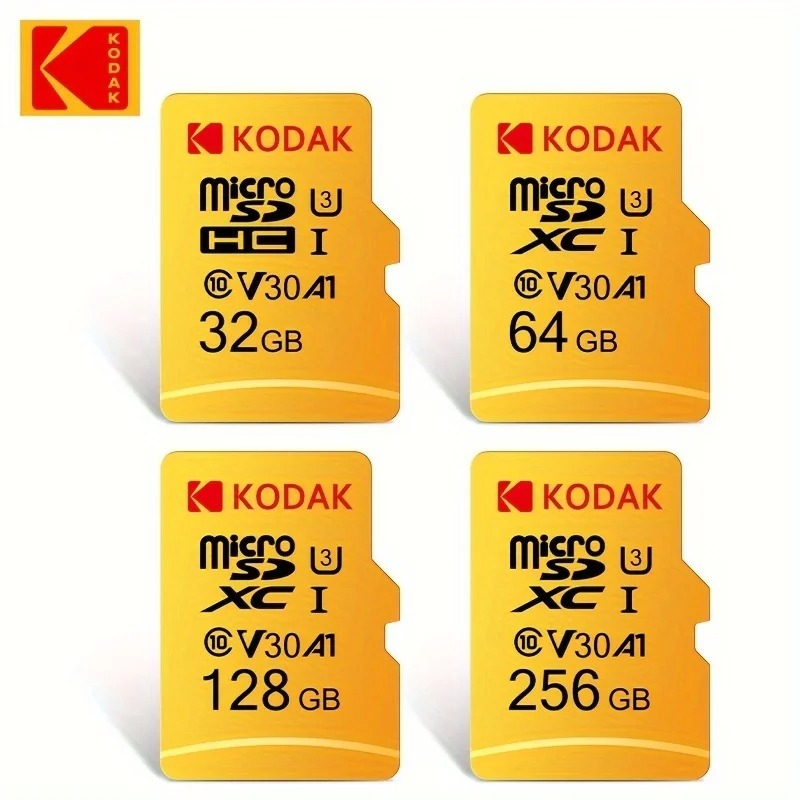 การ์ด Kodak Mini SD class 10 Micro SD ความจุ 32gb - 256gb เหมาะสําหรับสมาร์ทโฟน 