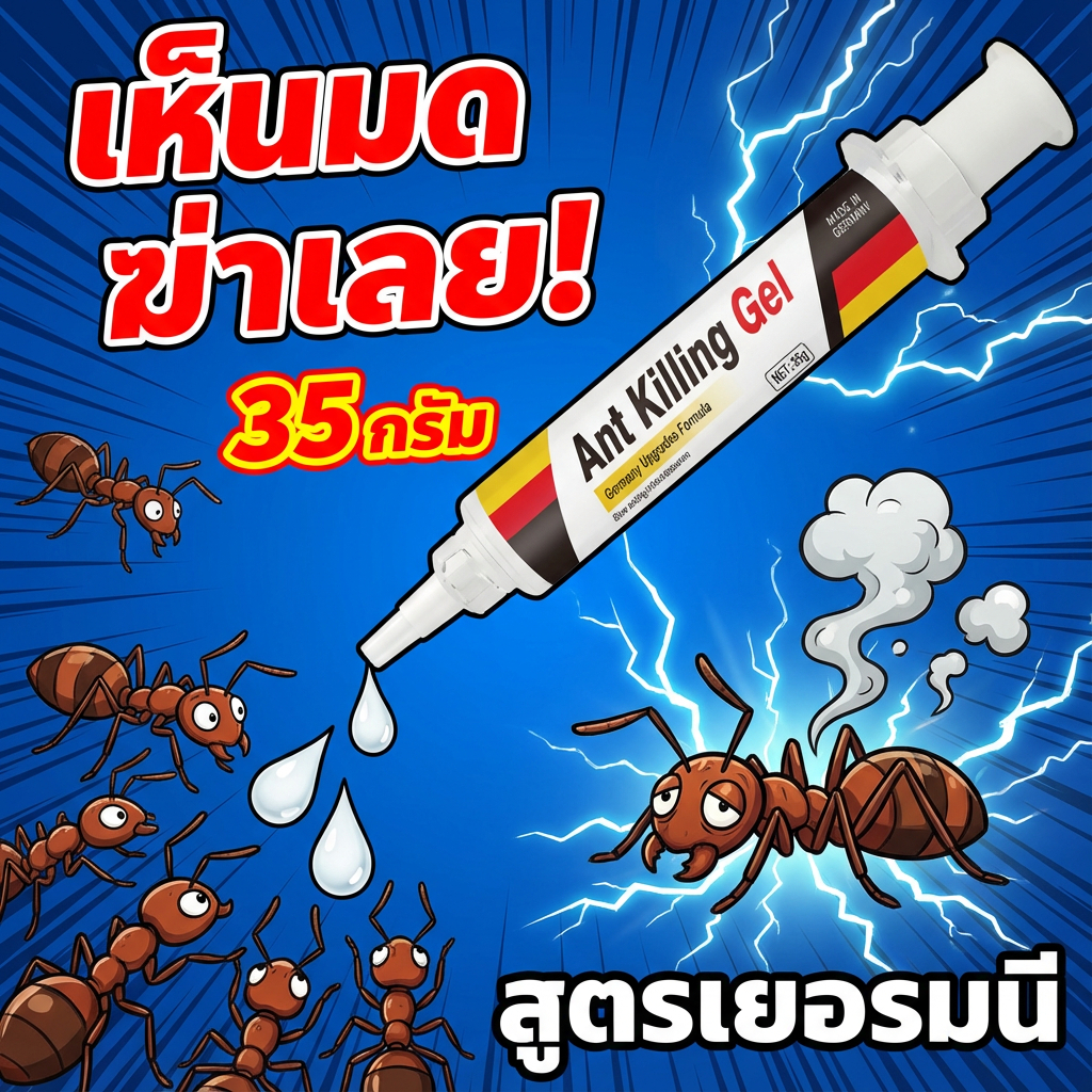 เฉพาะหยดเดียวมดตายทั้งโคลอน! เจลกําจัดมด เหยื่อมด น้ํายากําจัดมด ยาเบื่อมด หนึ่งหยดฆ่าทั้งรัง