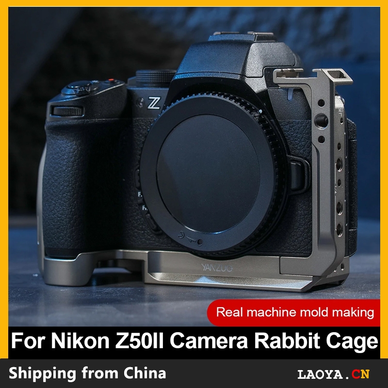 Nikon Z50II Camera Half Cage Quick Plate Rabbit Cage Metal Expansion Frame for Microphone Z50 II Pro
