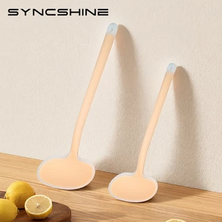 SyncShine Mushroom ไม้พายซิลิโคน 2-in-1 ซิลิโคนเทมคุณภาพสูงเกรดอาหาร: ไม่มีสารพิษ มือจับ เออร์โก้ หางห้อย – ใช้งานได้จริง