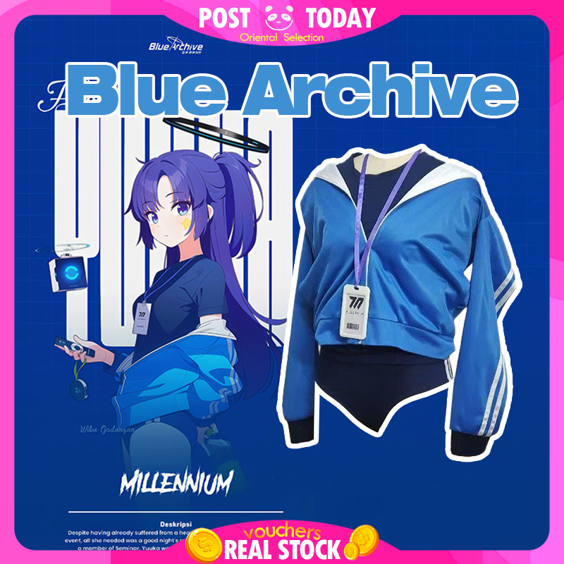 🤸‍♂️🇹🇭[พร้อมส่ง]🇹🇭 ชุดคอสเพลย์ Blue Archive Hayase Yuuka ชุดพละ ชุดกีฬา อนิเมะ เกม C-Cosplay เซตครบ