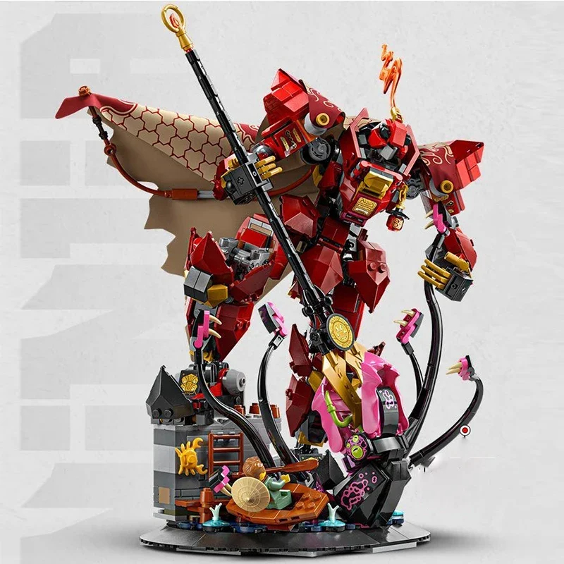 996ชิ้นเปลวไฟอัศวินเมชา71846อาคารบล็อกของเล่นรุ่นเด็กทําเองวันเกิดผู้ใหญ่ของขวัญของขวัญคริสต์มาส