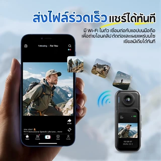 MODOFO H91 กล้องแอคชั่น 30fps กล้องโกโปร กันน้ำ30m หน้าจอสัมผัส WiFi Action Camera กล้องติดหมวกกันน็อค