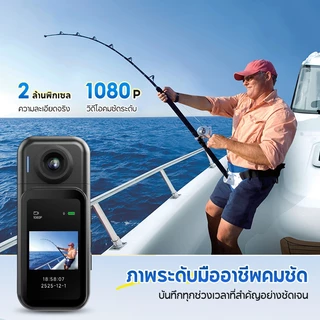 MODOFO H91 กล้องแอคชั่น 30fps กล้องโกโปร กันน้ำ30m หน้าจอสัมผัส WiFi Action Camera กล้องติดหมวกกันน็อค