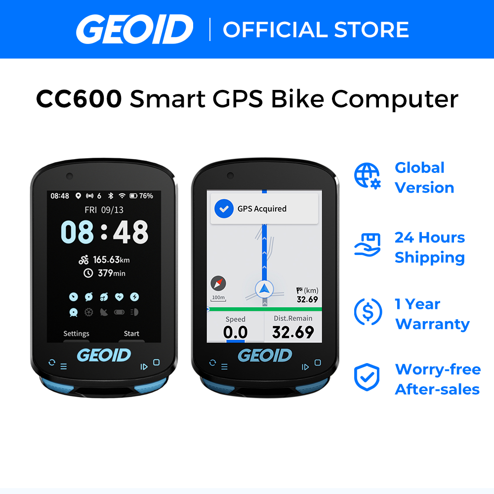 Geoid CC600 จักรยานคอมพิวเตอร์ไร้สายสมาร์ทนําทางจักรยาน Speedometer Automatical เครื่องวัดระยะทาง