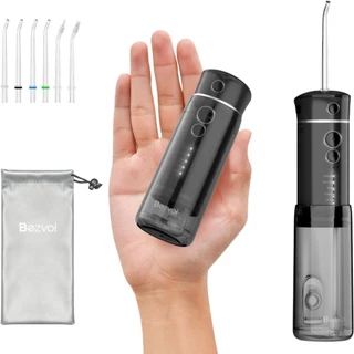 【Clearance Sale】Bezvoi แบบพกพา telescopic Y825 Water Flosser ,5 ระดับ Super Strong สเปรย์ซีลน้ํา,มาพร้อมกับยี่ห้อถุงเล็ก Irrigator ปากสําหรับการเดินทาง,Gum Dental Braces ผู้ใช้