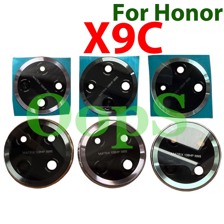 ฝาครอบเลนส์กล้องพร้อมกรอบสําหรับ Honor X9C BRP-NX1 เลนส์กล้องด้านหลังกระจกกาวสติกเกอร์อะไหล่