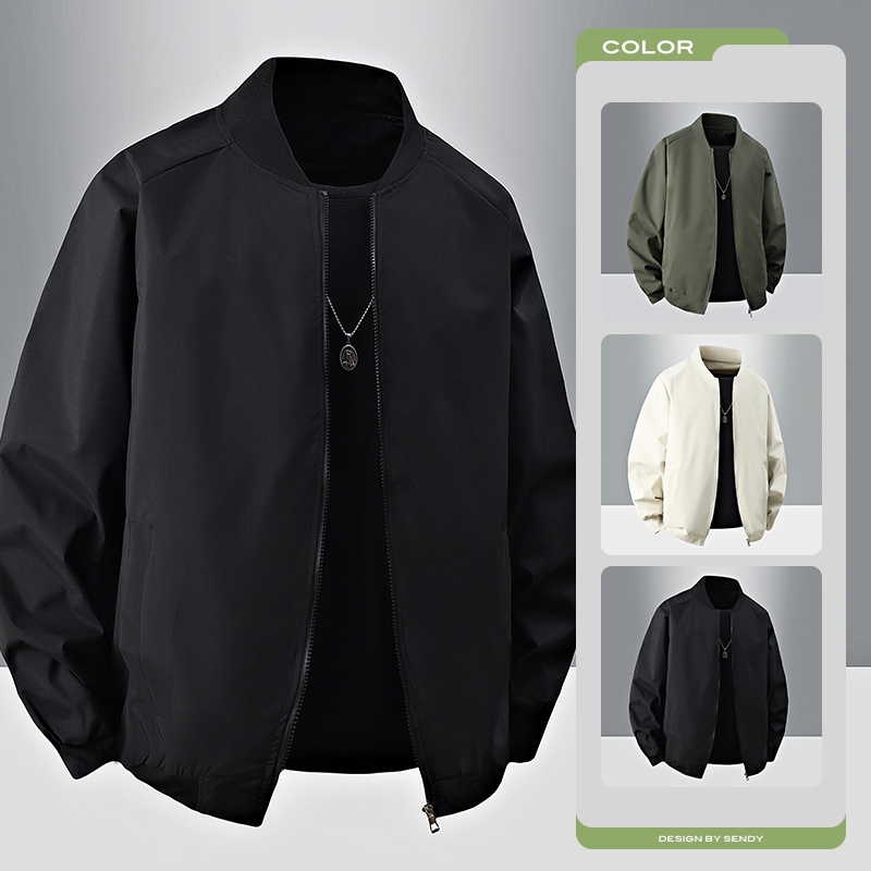 Bomber Jacket Flight Jacket All-Season Windbreaker Jacket Motor Jacket Flight Jacket