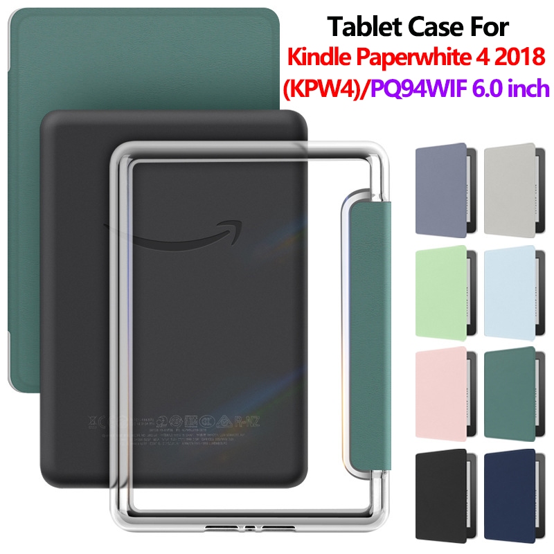สําหรับ Kindle Paperwhite 4 2018 (KPW4) 6.0 นิ้ว PQ94WIF แฟชั่นสีทึบ EBook สําหรับ kintle paperwhite