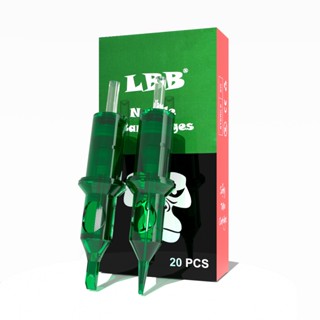 LBB เข็มสักลาย 20 ชิ้น/กล่อง RL เข็มสัก เปลือกสีเขียวใส มีเม…