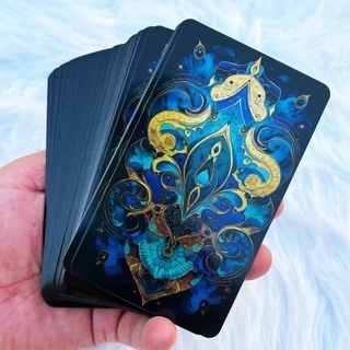 ชุดไพ่ทาโรต์ Azure Arcana, 78 การ์ด 13x8 ซม., รวมคําแนะนํากระดาษ, เหมาะสําหรับผู้เริ่มต้นใหม่การ์ดสอนทํานายเกม