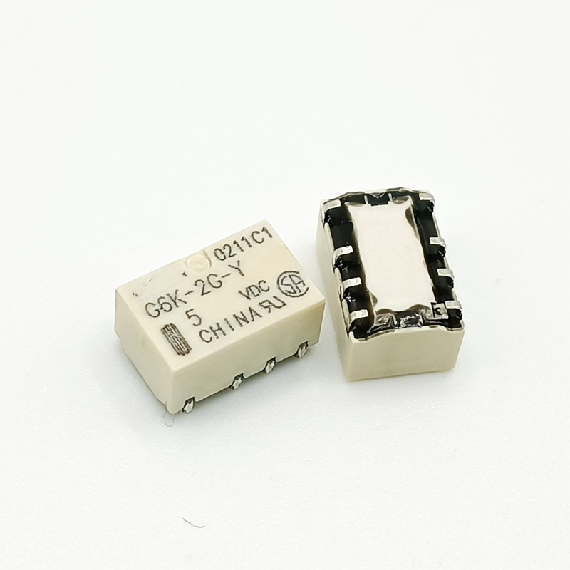 รีเลย์สัญญาณ G6K-2G-Y 5VDC 12V การแปลงสองชุด 8 Pins 1A