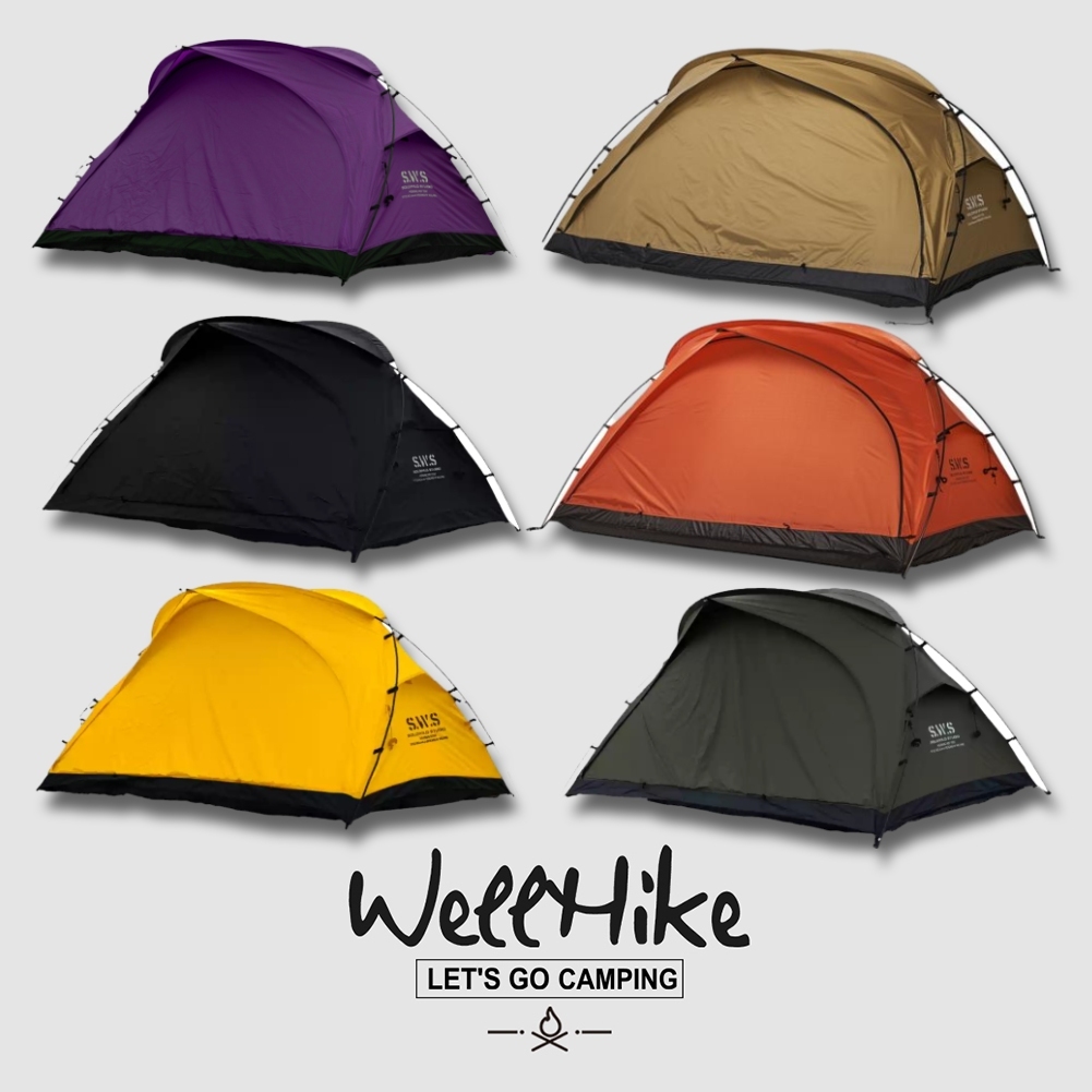 สต็อกพร้อมในกรุงเทพ  Wellhike เต็นท์แคมป์ปิ้ง เต็นท์มืออาชีพ ที่พักสำหรับ 2 คน เต็นท์นอน ป้องกันแสงยูวี กันน้ำ กันยุง เหมาะสำหรับเดินป่า แคมป์ปิ้ง และปีนเขา – โปรปัง