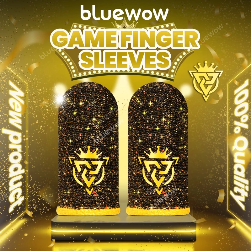 BlueWow ปลอกนิ้วที่ทนทานบางเฉียบสําหรับเล่นเกมมือถือ PUBG