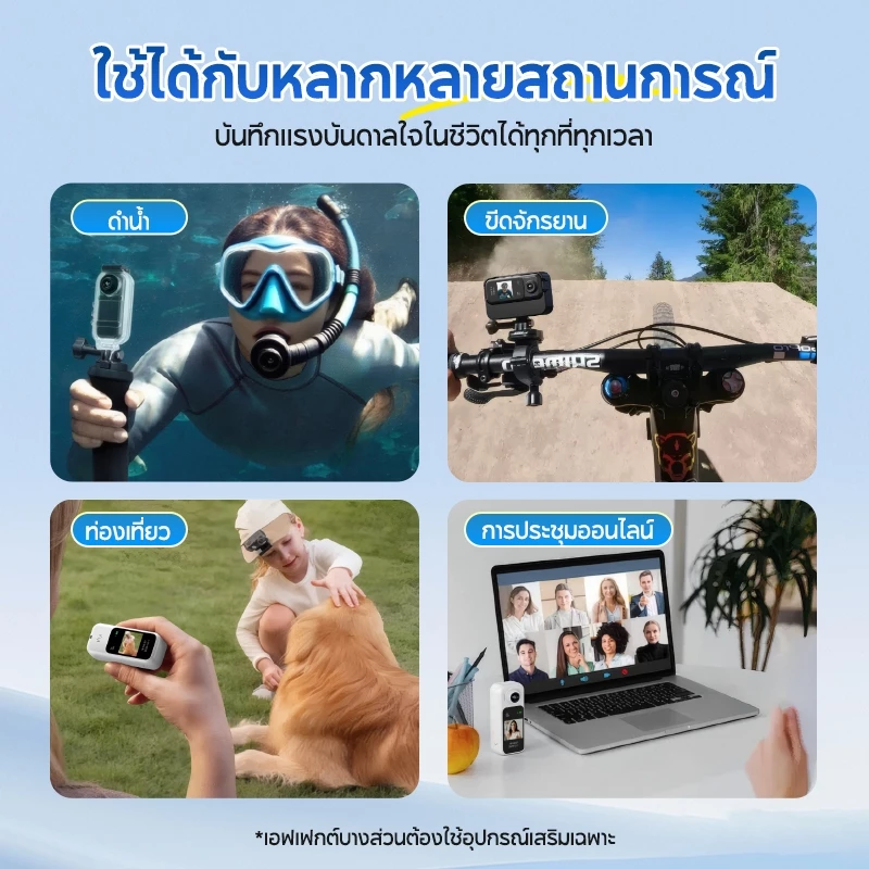 MODOFO H91 กล้องแอคชั่น 30fps กล้องโกโปร กันน้ำ30m หน้าจอสัมผัส WiFi Action Camera กล้องติดหมวกกันน็อค thumbnail 9