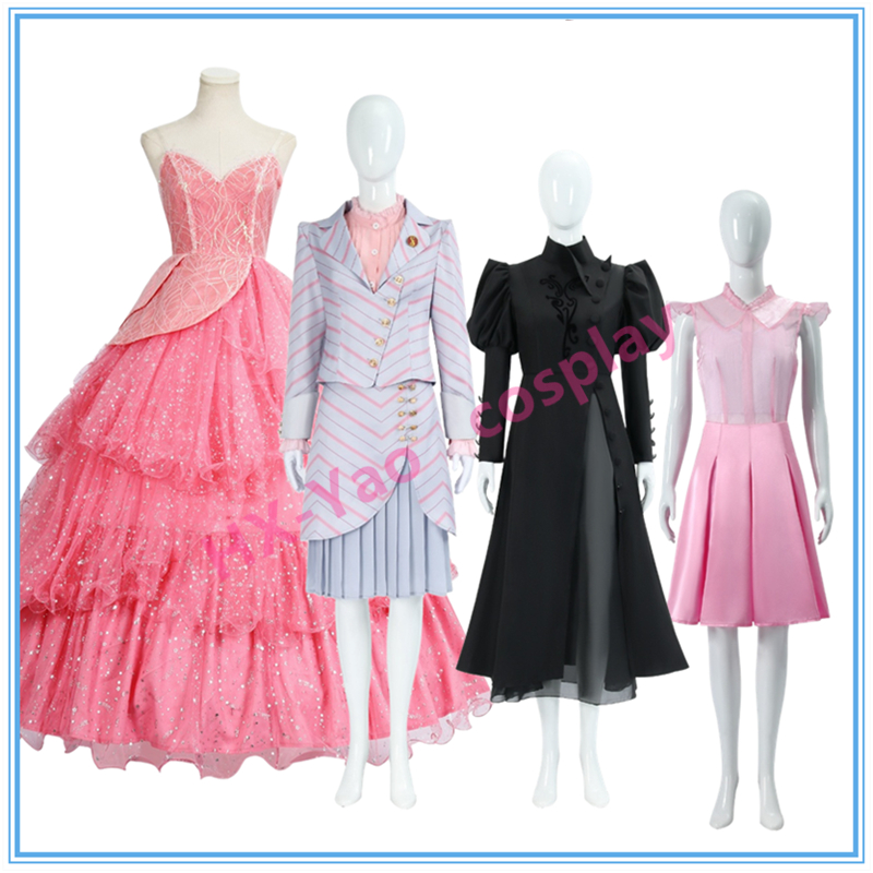 【HX-YAO】Elphaba Glinda cosplay Anime Costumes Wicked: For Good คอสเพลย์เครื่องแต่งกายฮาโลวีนแสดง