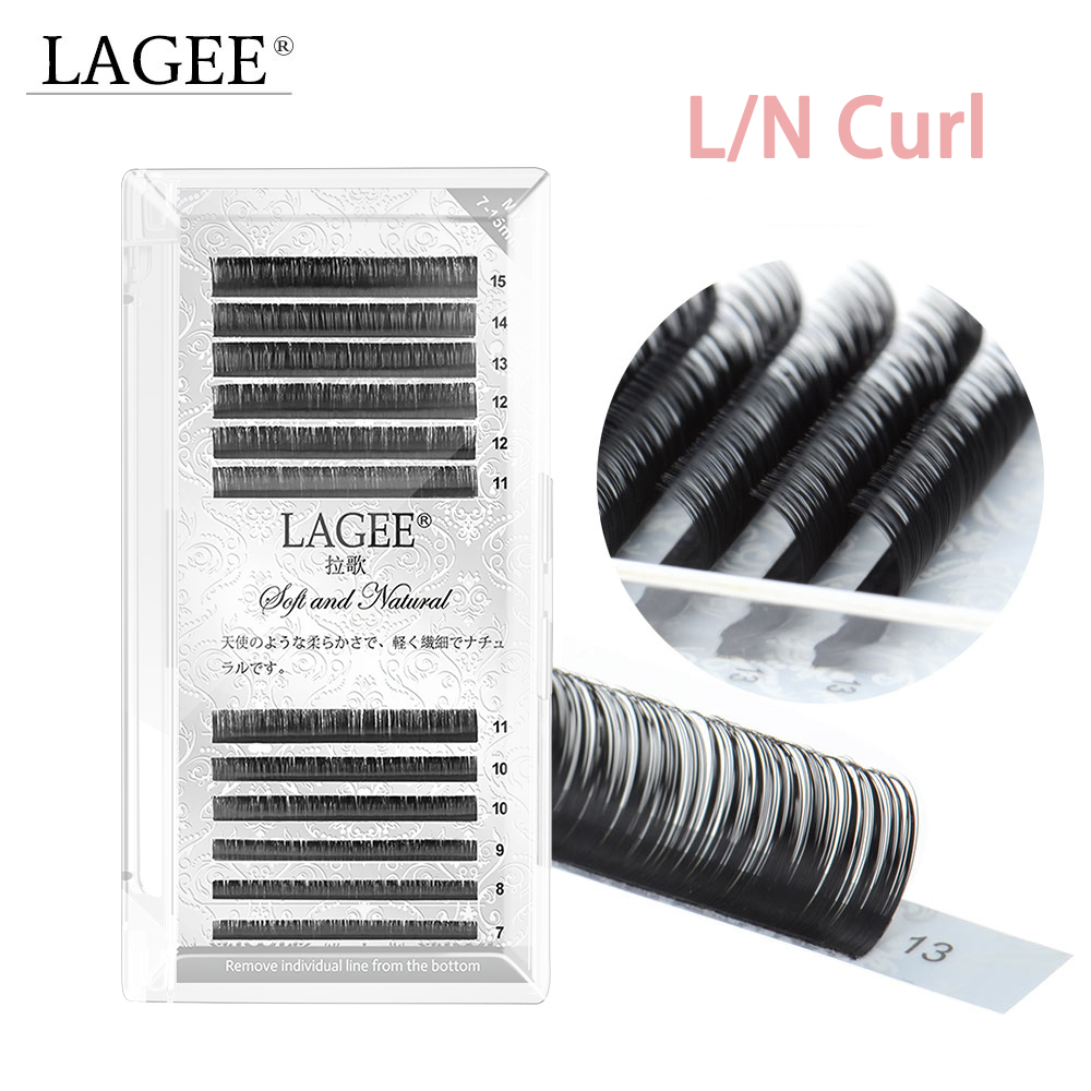 ใหญ่ !! LAGEE L/N Curl Eyelash Extension ขนตาคลาสสิกส่วนบุคคลจาก NAGARAKU