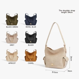 【Special off】MOSSDOOM Lunor Bag กระเป๋าสะพายไหล่สุดหรู ไฮเอนด์ จุของได้เยอะ มีหลายช่อง หลากสี