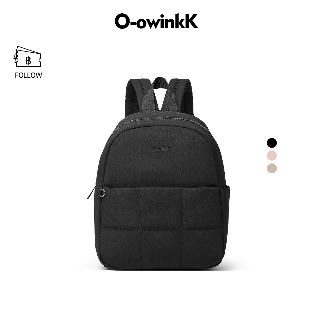 OWINKK PuffBack กระเป๋าเป้สะพายหลัง ความจุใหญ่ น้ําหนักเบาทนทาน ซิปปิด