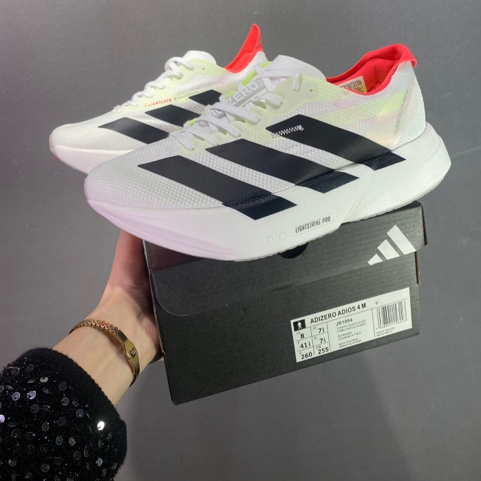 Adizero Adios Pro 4 รองเท้าวิ่งผู้ชายและผู้หญิงแผ่นคาร์บอน Adizero EVO SL รองเท้ากีฬา JR1094