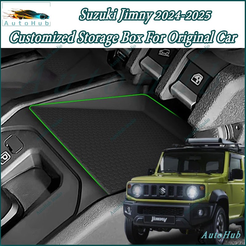 Suzuki Jimny 2024-2025 Center Control Storage Padป้องกันถ้วยน้ําสําหรับคอนโซลกลางกล่องเก็บสําหรับเกียร์Shiftด้านข้างรถอุปกรณ์เสริม