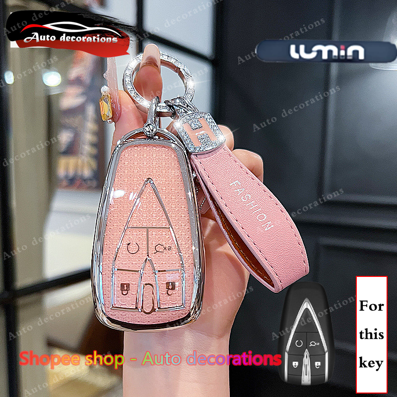 Changan LUMIN เคสกุญแจ Lumin ปลอกกุญแจคริสตัล/พวงกุญแจใส