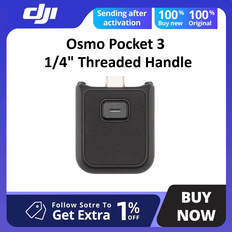 DJI Osmo Pocket 3 1/4" ด้ามจับเกลียวสําหรับ DJI Osmo Pocket 3 อุปกรณ์เดิม