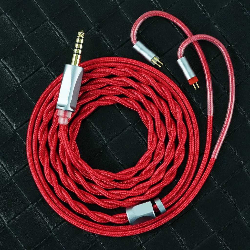 FENGRU RedAg 6N OCC HiFi หูฟังสาย Coaxial MMCX QDC 2Pin KZ C Pin สําหรับ HOLA Zero KATO Aria LAN Cadenza tangzu fudu CHU II Castor PRO AS16 PRO IE900 N5005 IE5005 IE300 TFZ