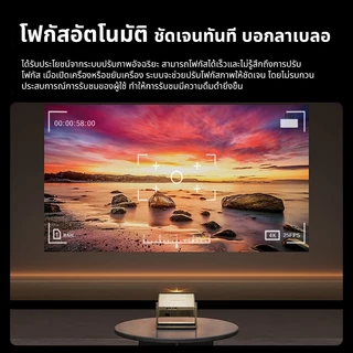 LONAISCI B11 โปรเจคเตอร์ Android 12.0 RAM 2GB ROM 16GB Auto Focus Auto Keystone WiFi Bluetooth ต่อมือถือ