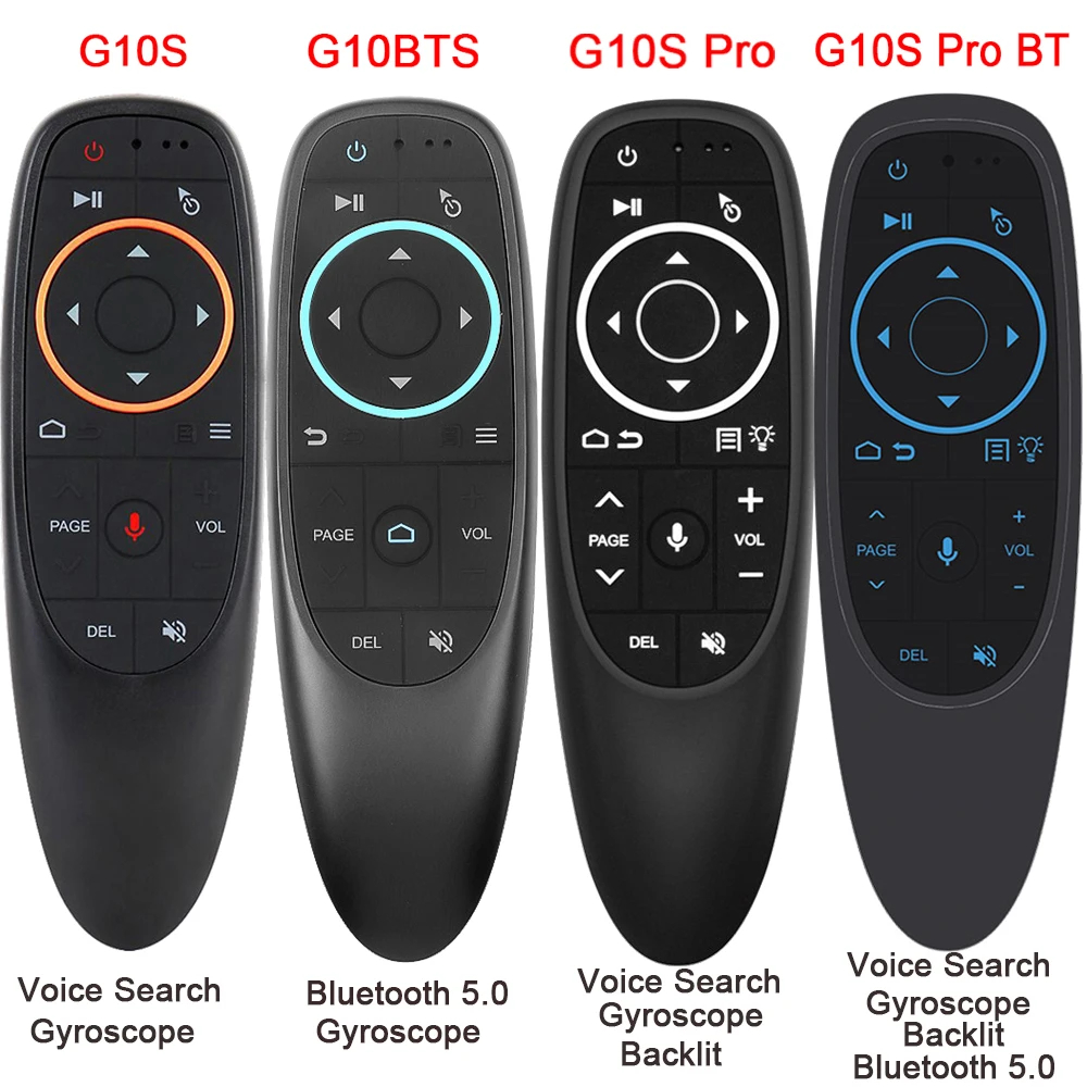 G10S G10SPRO G10BTS G10SPROBT Air Mouse Voice รีโมทคอนโทรลสําหรับ Android TV Box PC