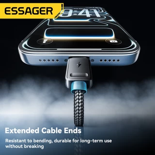 ESSAGER Type-C+Micro+iP สี่พอร์ตขยายหลายอุปกรณ์ชาร์จพร้อมกันขนาดกะทัดรัดและพกพา