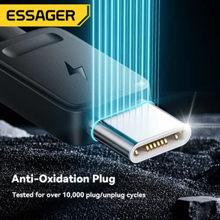 ESSAGER Type-C+Micro+iP สี่พอร์ตขยายหลายอุปกรณ์ชาร์จพร้อมกันขนาดกะทัดรัดและพกพา
