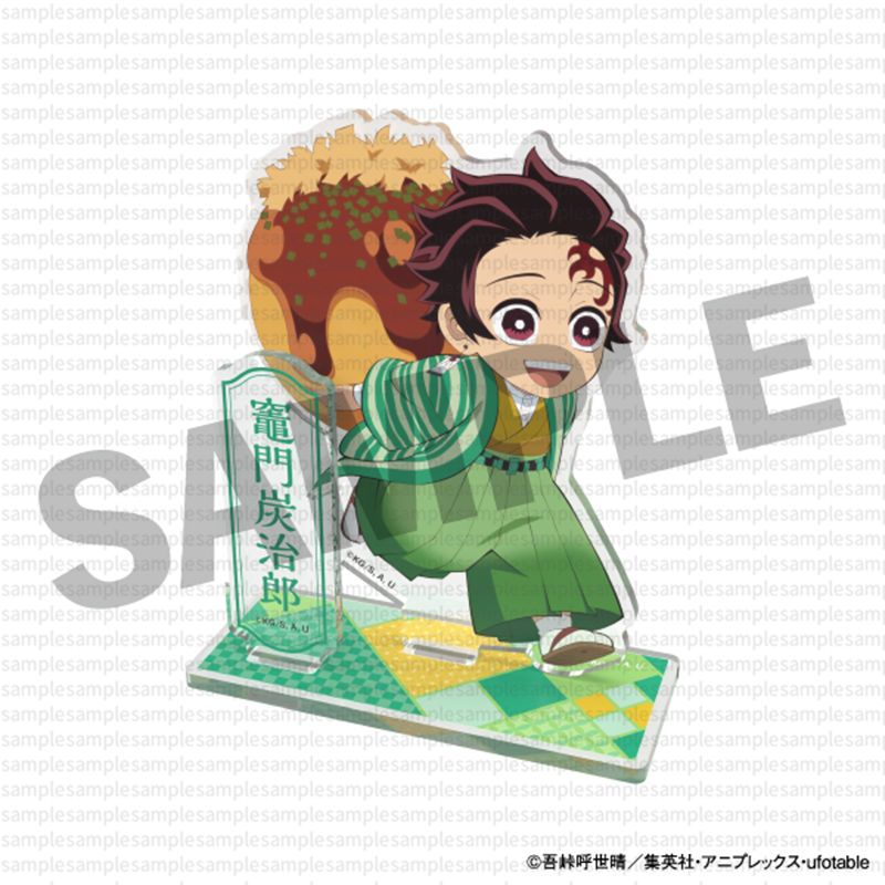 แท่นใส่อะคริลิก Demon Slayer 🐙 ทาโกะยากิ  ชิบิน่ารัก ฟิกเกอร์ตั้งโต๊ะ ของสะสมสายการ์ตูน ห้ามพลาด