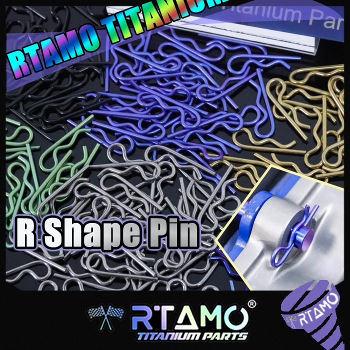RTAMO ไทเทเนียม Gr5 Brake R Pins หน้า แกนล้อ Lock R Pins ราคาต่อตัว
