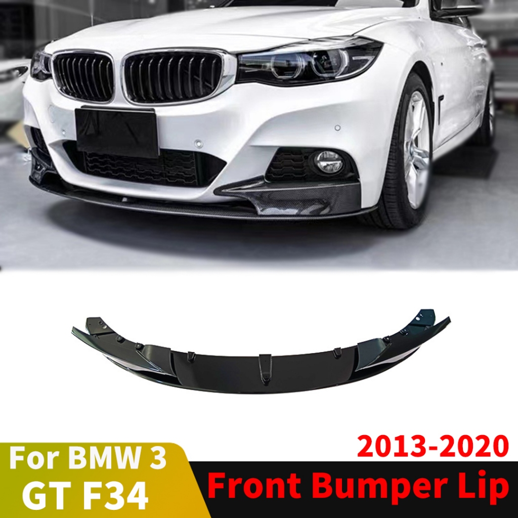 กันชนหน้ากันชนฝาครอบคาง Splitter สําหรับ BMW 3 Series GT F34 2013 2014 2015 2016 2017 2018 2019 2020 M กีฬารุ่น Air Dam อุปกรณ์ปรับแต่ง