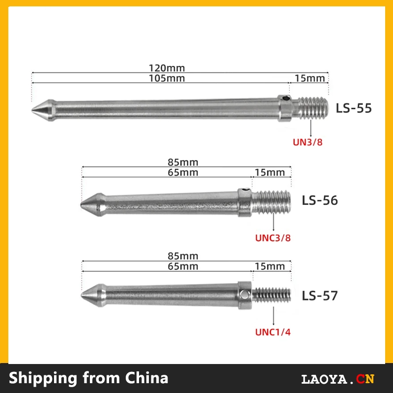 Universal 120mm 65mm 3/8 Inch Tripod Replacement Foot Spike For Manfrotto Benro Tripod Monopod Mount